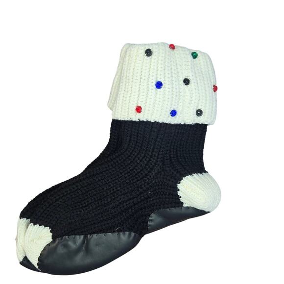 Mates Accessories - Vintage Mates Polka Dot Socks with Leather Heel Patches